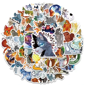 52 Buah Stiker Lucu Anime Novel Prajurit Kartun Kucing Firestar Buku Estetika Mobil Laptop Sepeda Motor Ponsel Mainan Anak Stiker 10 kucing prajurit penjualan terbaik - №
