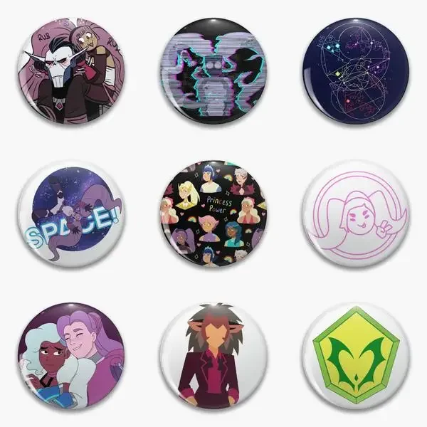 Entrapta She Ra Princess Of Power Catradora Is Soft Button Pin Customizable Cute Metal Fashion Funny Jewelry Badge Brooch