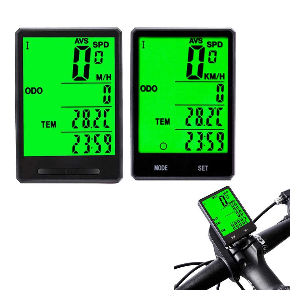 

Reliable Bicycle Computer Wired and Wireless Speedometer with 2 8 Inch Screen and Long Backlight for Enhanced Visibility