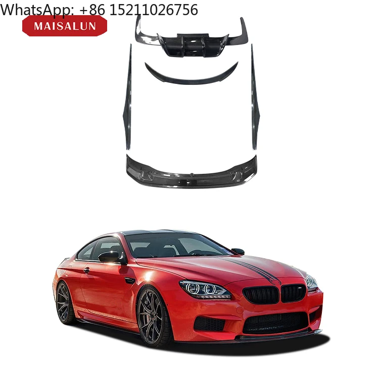 Car Kit M6 Style Carbon Fiber Auto Body Kits for BMW 6 Series V Style F12 F13 2011-2016 Car Bumpers Car Accessories