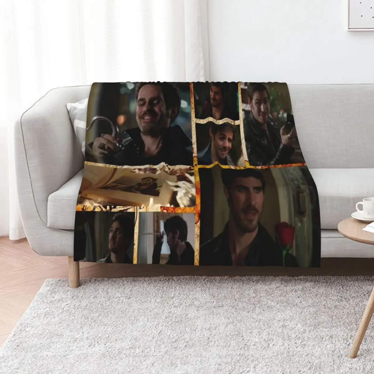 Captain Killian {Hook} Jones Love 39 Throw Blanket Flannel Fabric Sleeping Bag decorative Soft Plaid Quilt Blankets
