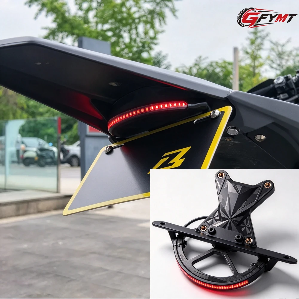 Sequential LED Tail Light With License Plate Holder For Surron Ultra Bee Road E-Bike Fender Eliminator Upgrade rear light Kit