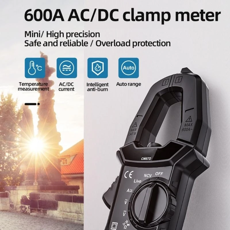AC/for DC Digital Clamp Meter T-RMS Multimeter 6000 Counts Tester Auto-ranging, NCV AC for DC Current best sale