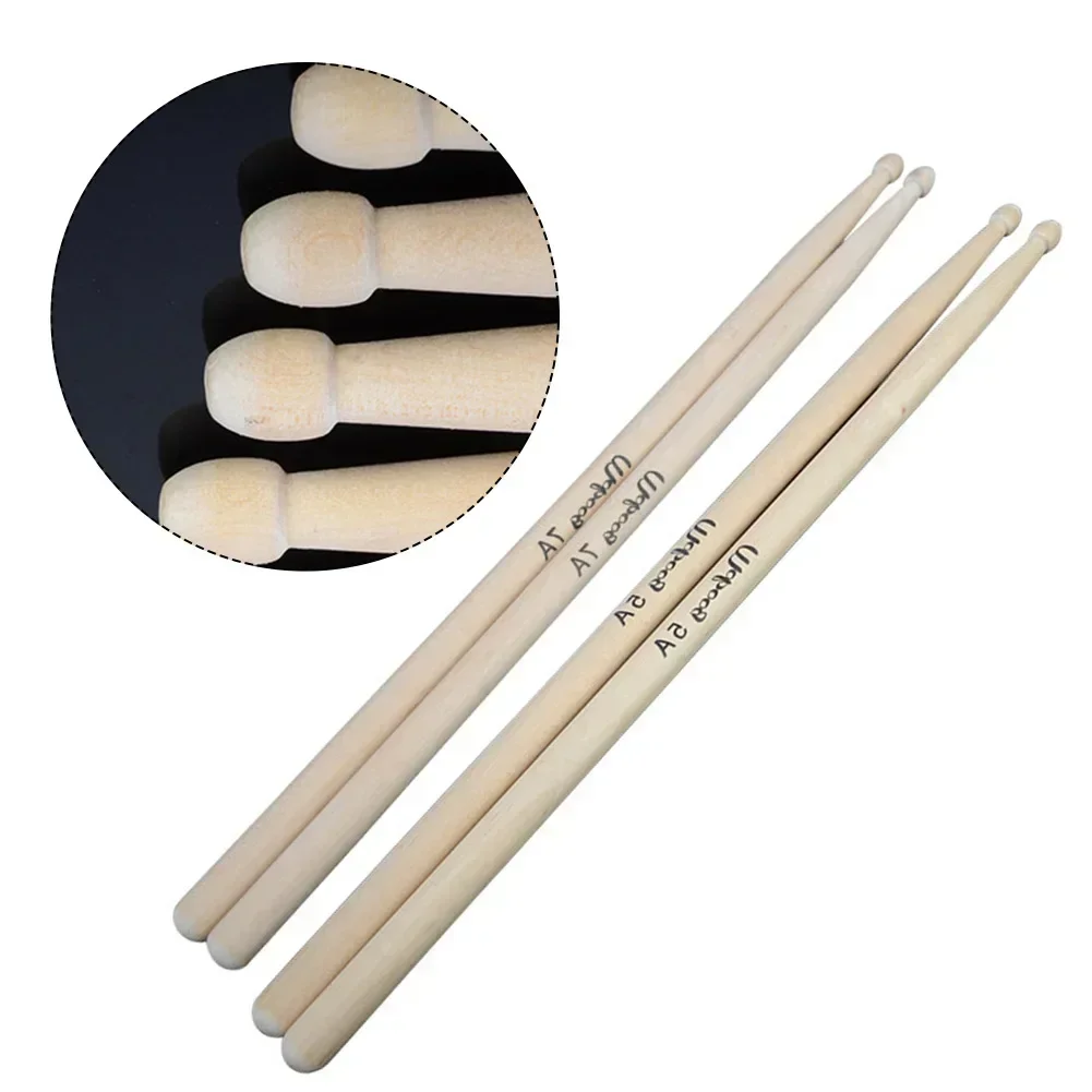 1 Pair 5A 7A Drum Sticks Drumsticks Maple Wood  Musical Instrument Drumsticks For Beginner Drum Set Accessories 2023 New