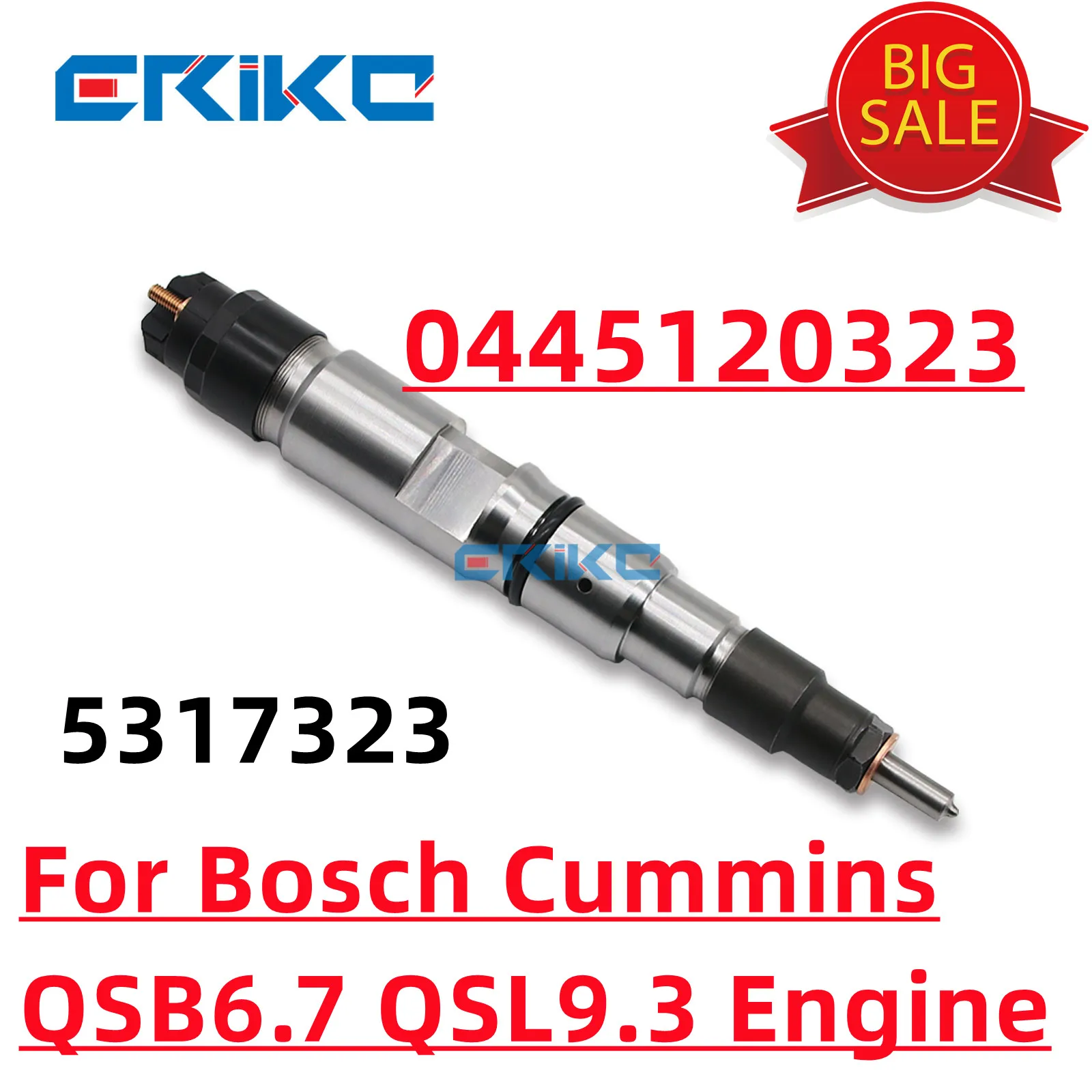 0445120323 5317323 Diesel Fuel Injector 0 445 120 323 For Bosch Cummins QSB6.7 QSL9.3 Engine