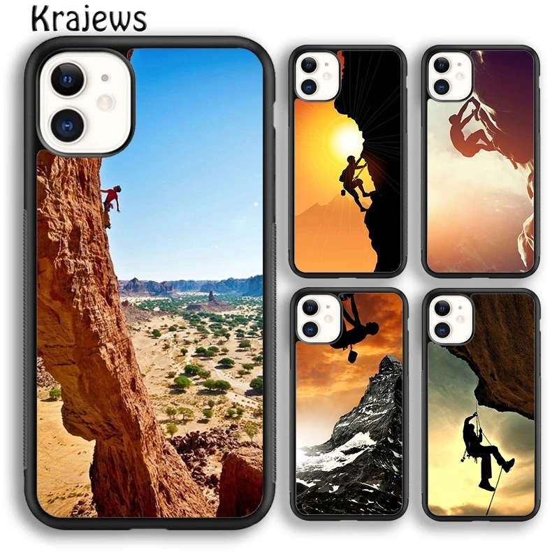 Mountain Climbing Adventure Sports Phone Case Cover For iPhone 16 15 14 plus XS XR 11 12 mini 13 pro max coque Fundas