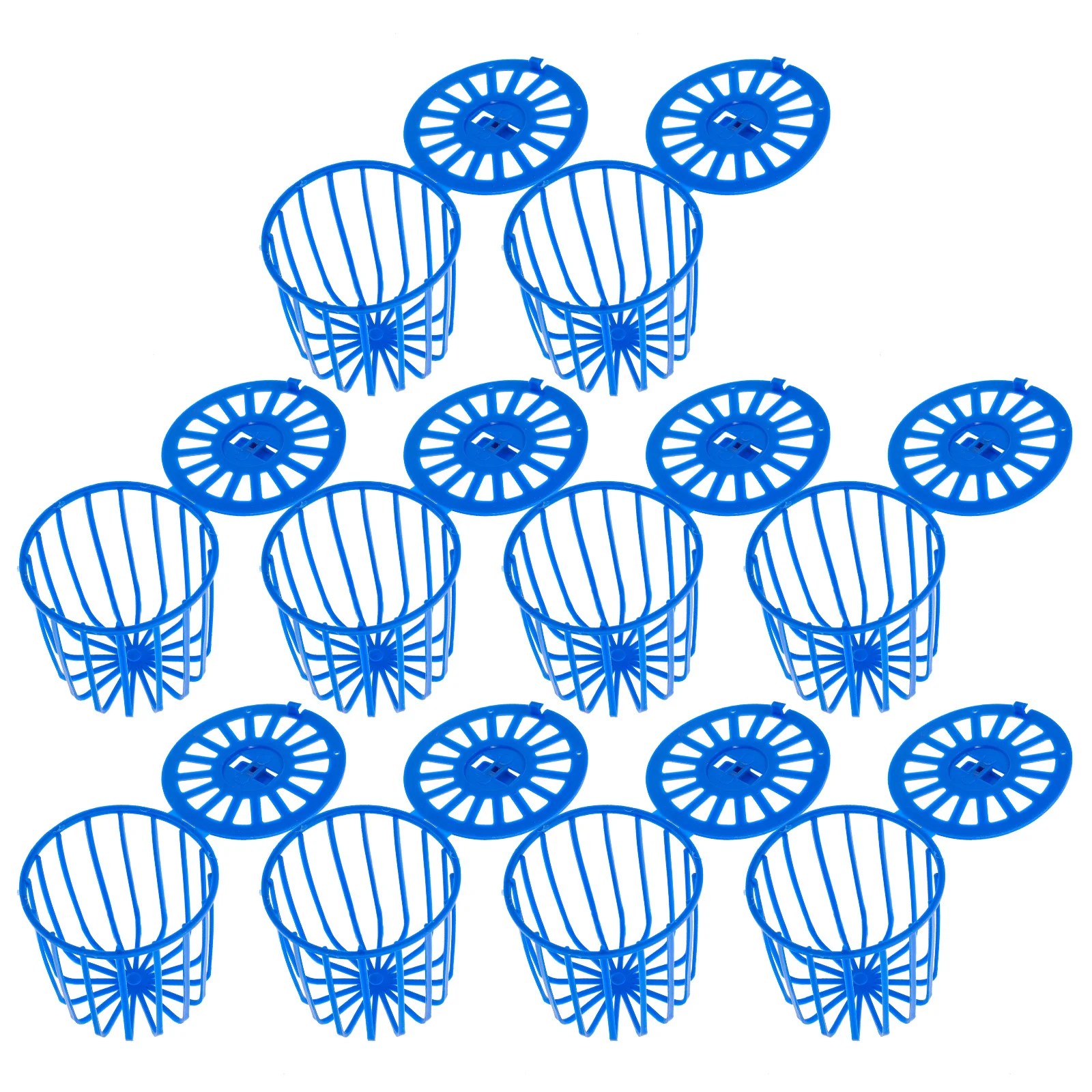 

10pcs Bird Fruit Vegetable Basket Parrot Feeder Wire Cage Cockatiel Plastic Hanging Accessories Hollow Food Holder