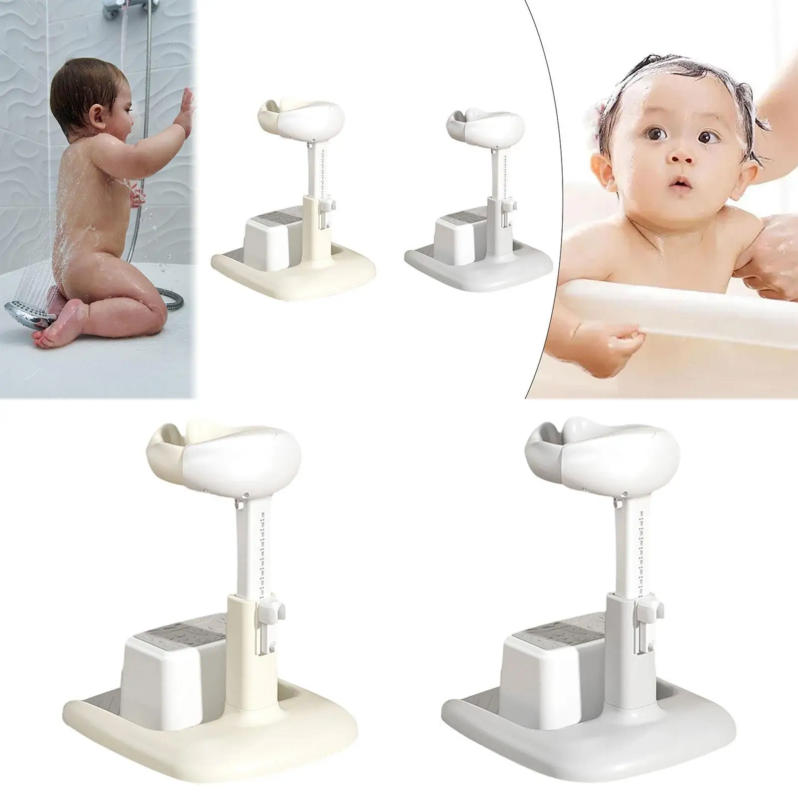 Podpórka do kąpieli dla niemowląt Ergonomiczna podpórka pod prysznic dla noworodków w wieku 0-6 miesięcy