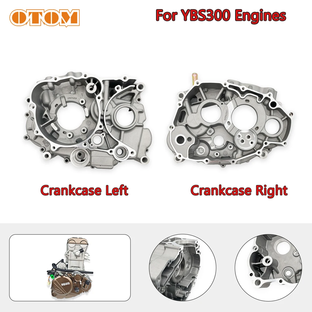 

Крышка двигателя OTOM для мотоциклов, левый и правый картер для K16 K23 HENGJIAN S6 S7 LONCIN YBS300, детали коленчатого вала, средняя коробка