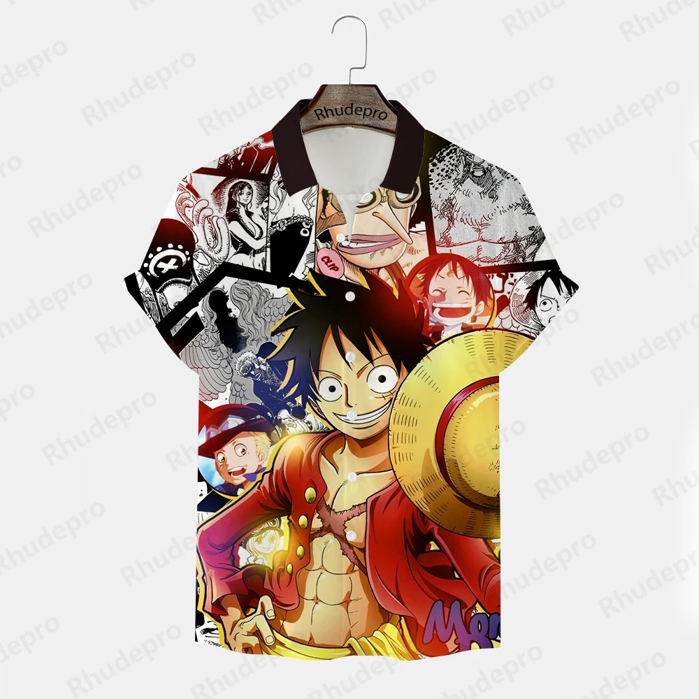 

One Piece Shirts Printed Monkey D Luffy Men Roronoa Zoro Cosplay Tops Hip Hop Harajuku Style Trend Men's Anime Gym Fashion New