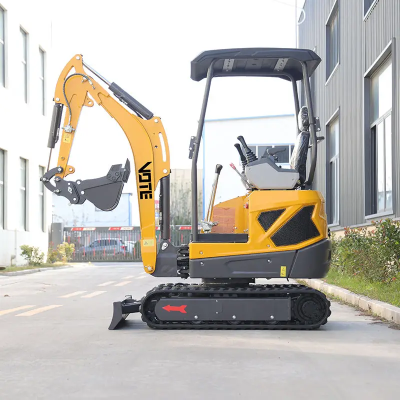 China Hot Sale Mini Excavator 1.8Ton With Hydraulic Thumb Bucket Crawler Small Digger Earthwork Bagger Machine