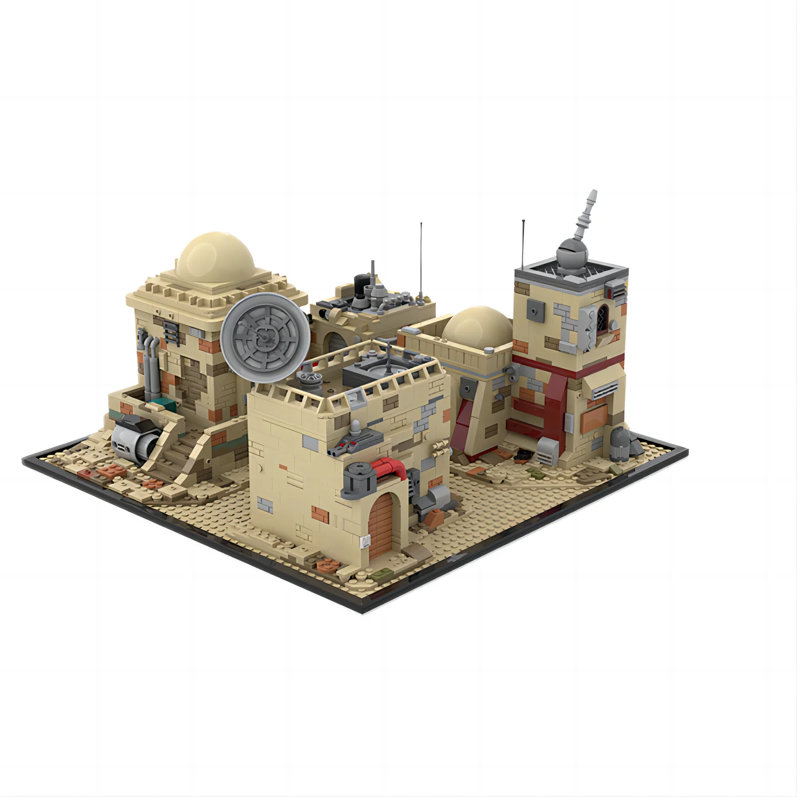 MOC-114152SW Tatooinmos Eisley Villa Building Assembling Building block ornament