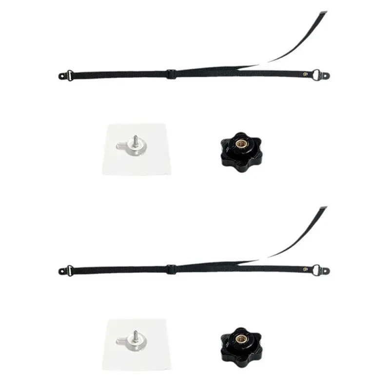 

TFTP-2 шт. регулируемые ремни безопасности для телевизора, без сверления, на клейкой основе, анкеры для предотвращения опрокидывания мебели, для защиты от детей, крепление к стене