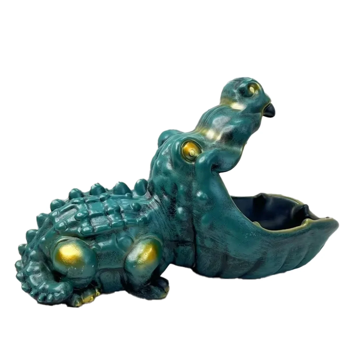 

A008 and Crocodile Card and Key Storage Box for Home Decor Green