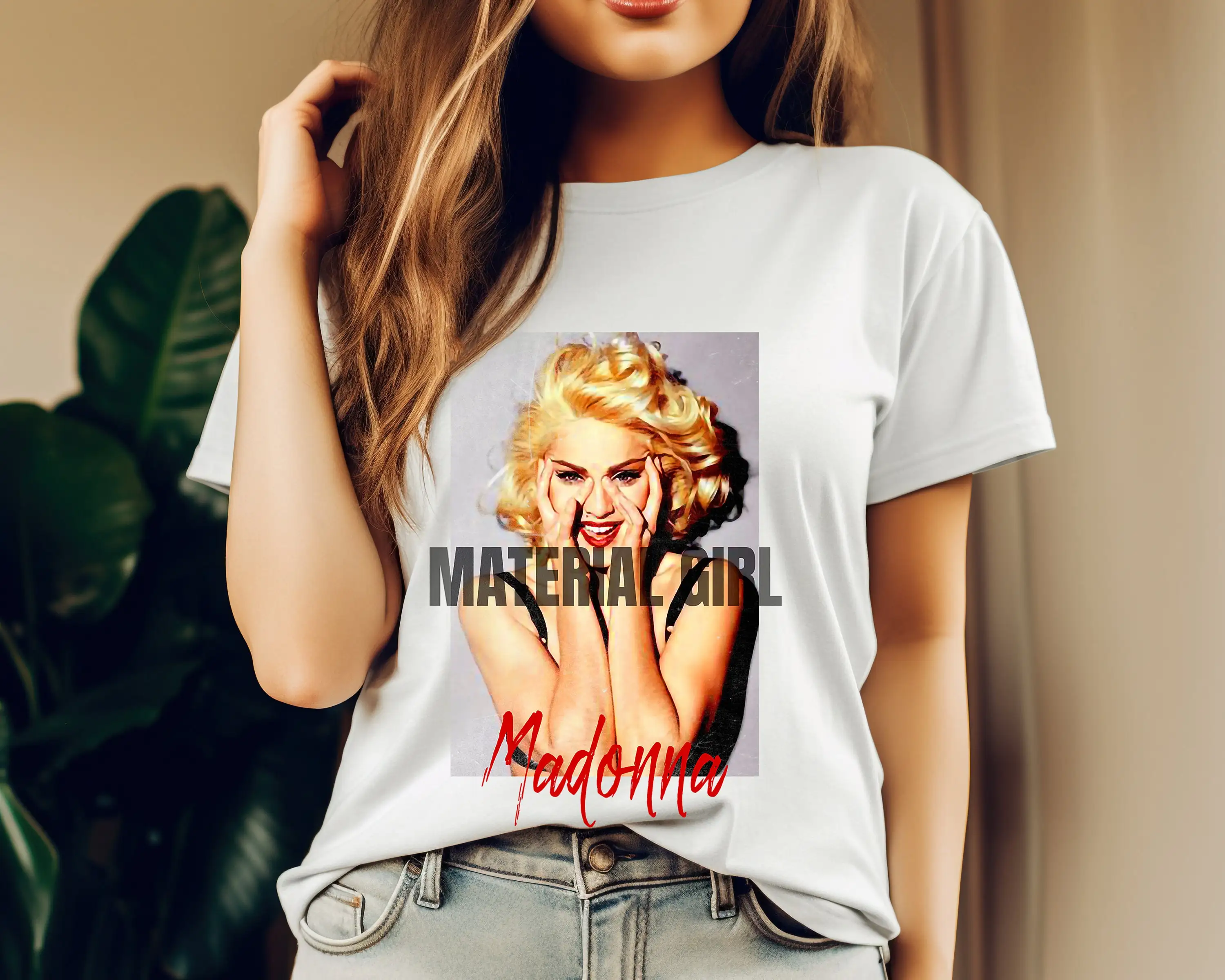 Material Girl Vintage T shirt Madonna Classic Album Inspired Tour Music Merch Heavyweight Comfort Colors