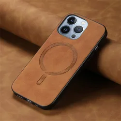Magnetic Phone Case For iPhone 16 Pro Max 15 14 Plus 13 12 11 XR XS X 7 8 SE 2020 2022 PU Leather Shockproof Protective Cover