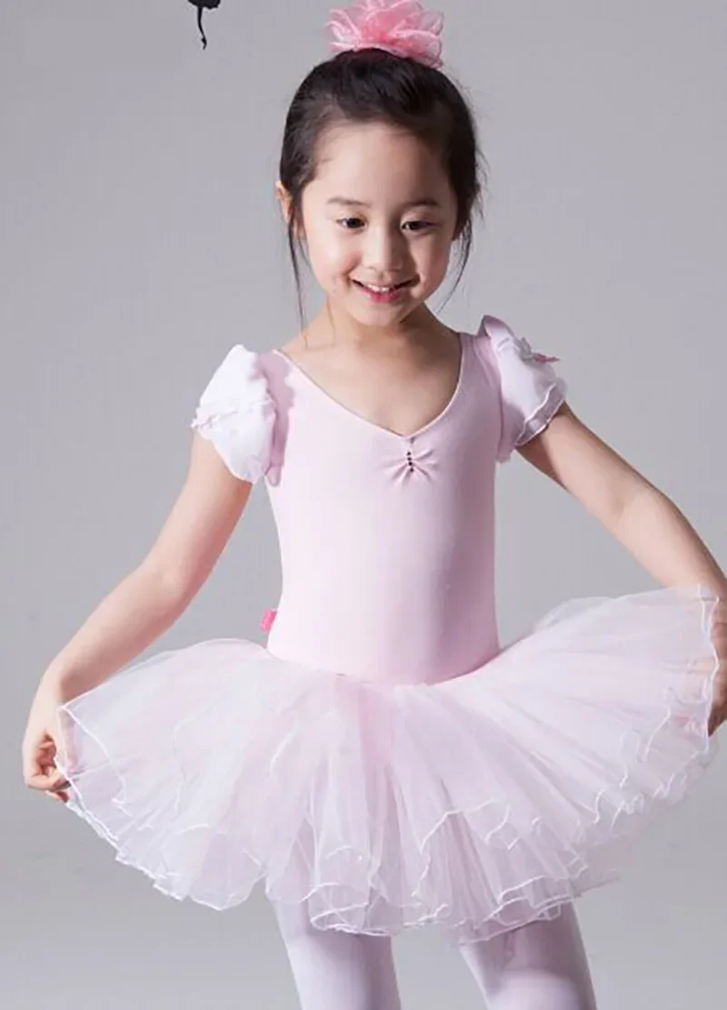 تنورة باليه للأطفال بأكمام قصيرة فستان رقص توتو وصل حديثًا فستان رقص باليه احترافي عالي الجودة #3