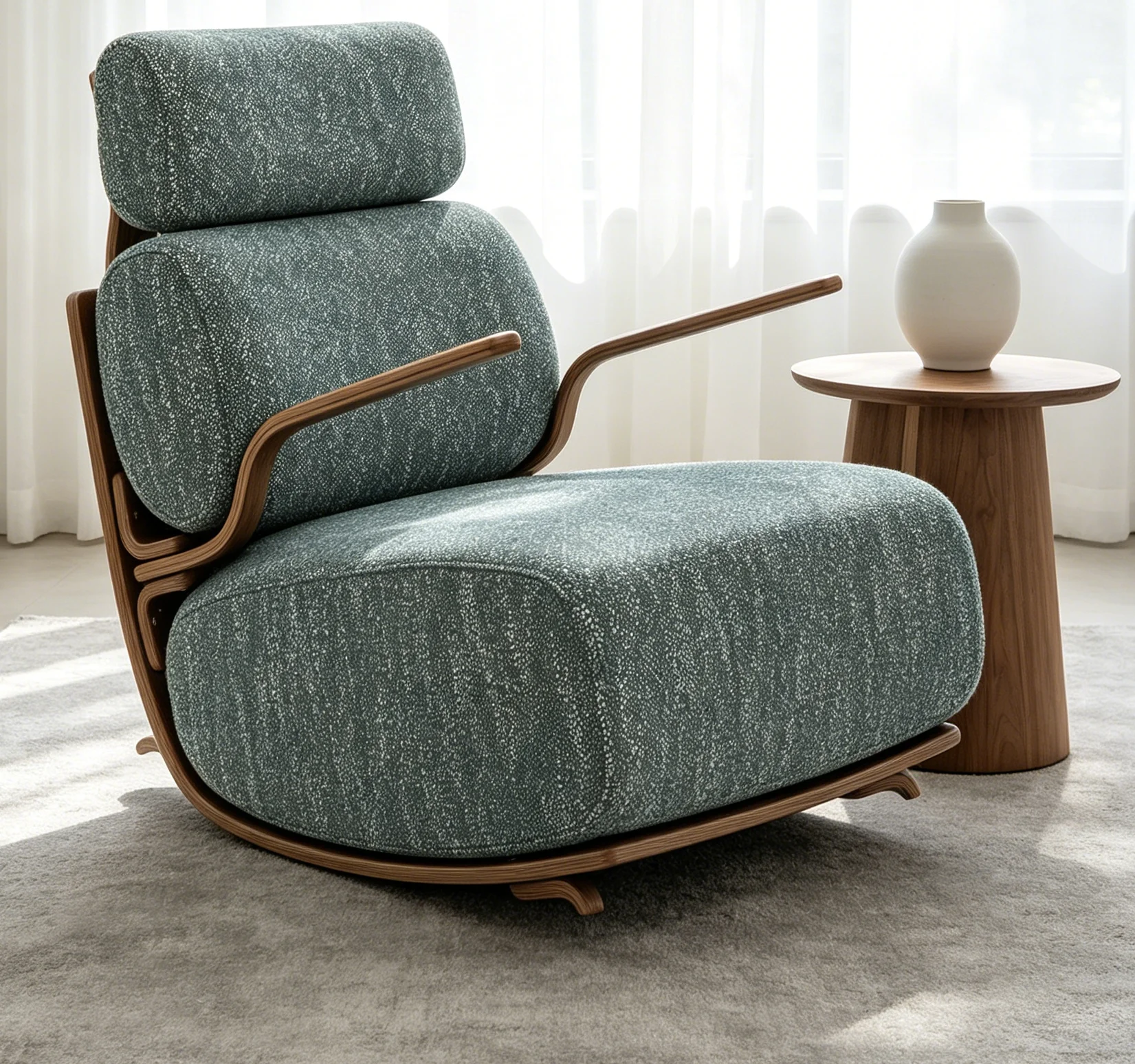 Multifunctional modern fabric office chair and living room chair for easy assembly