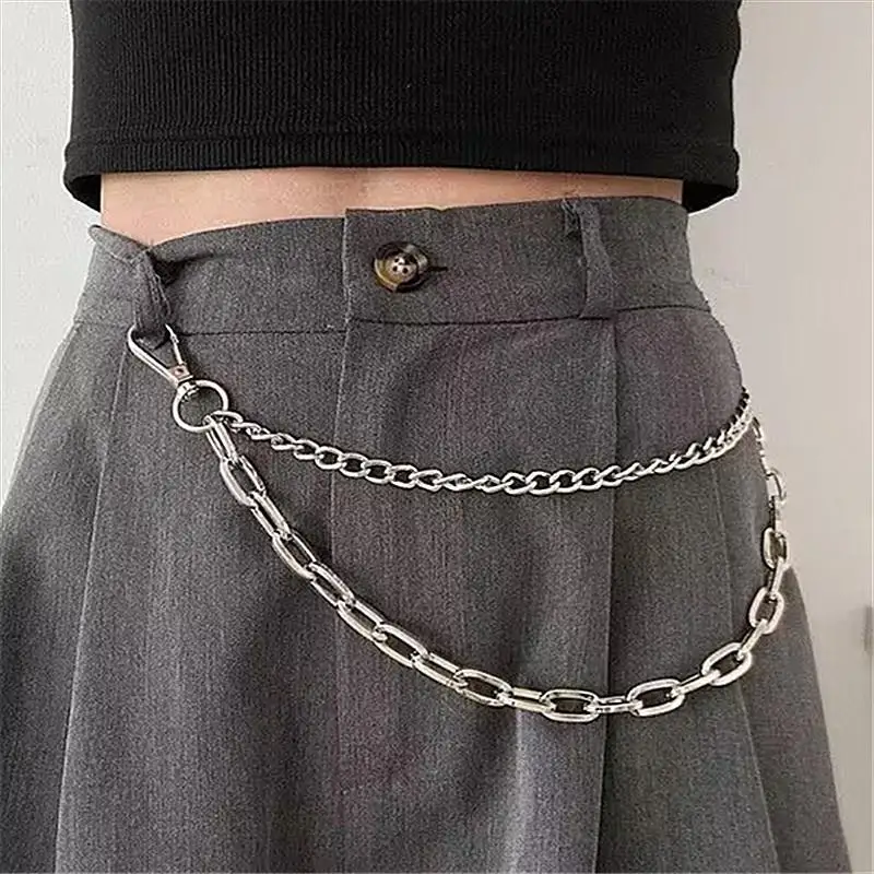 

Trendy Metal Jeans Belt Cross-Border Hip Hop Waist Chain ex Faion Accory Seven-Quarter Sve Autumn Wear