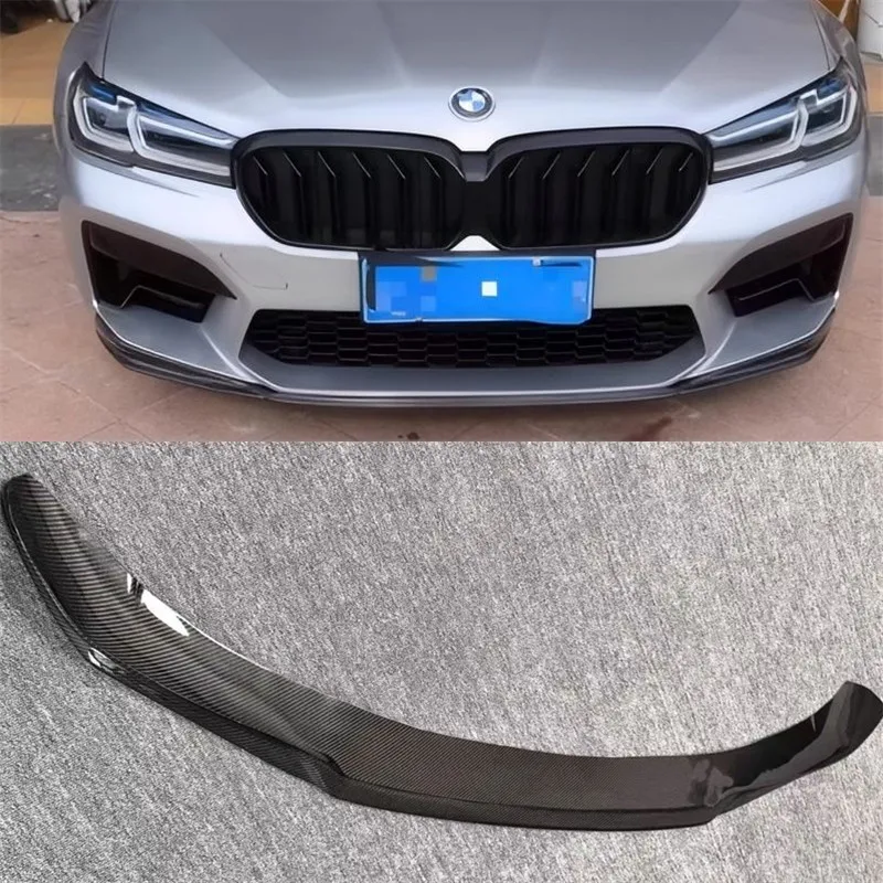 

Для BMW 5 серии G30 G38 2021-2023 Передний бампер из настоящего углеродного волокна, нижняя часть спойлера, автомобильные аксессуары, комплект кузова