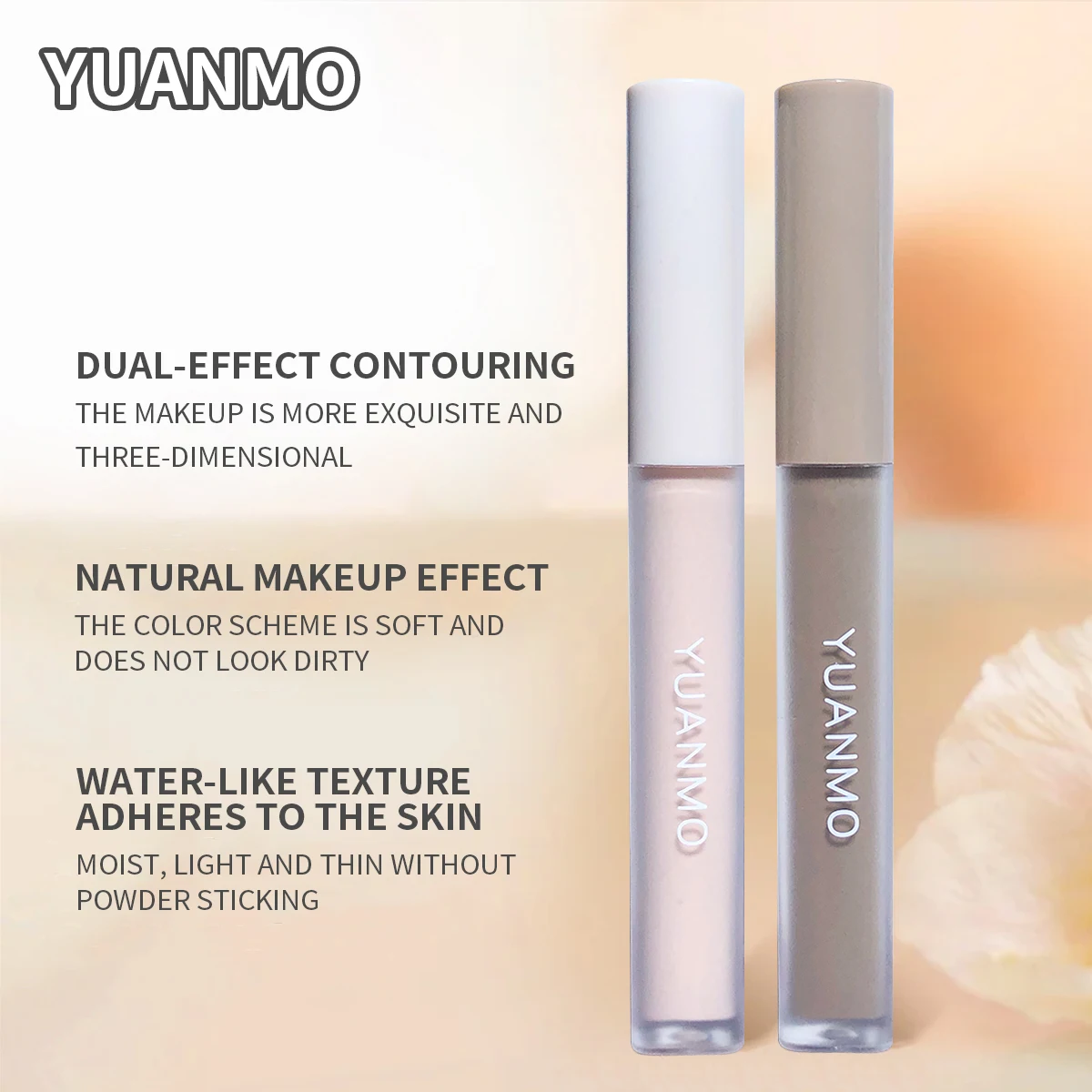 ダブルカラー コンシーラー スティック – 防水、長持ち、明るく、輪郭とカバー、すべての肌タイプ、ユニセックス、多用途、認証済み