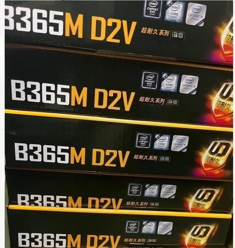 

Used B365M-D2V Motherboard LGA1151 Supports 8th 9th Gen CPU Brand New Retail Color Box In Stock for Gigabyte