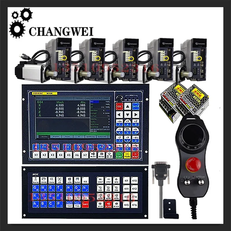 

The new M350 3/4/5 axis Cnc controller supports tool magazine /atc stepping drive 750w 220v servo motor driver kit