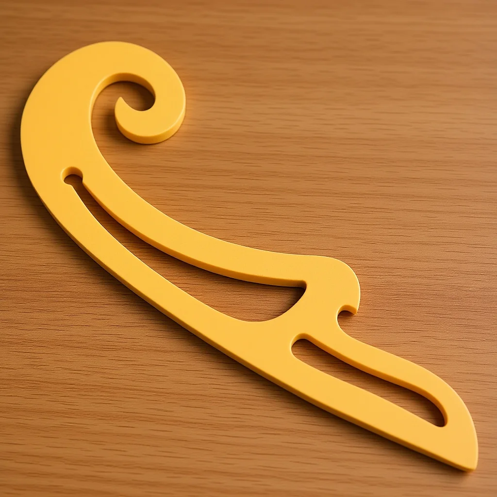 مسطرة تصميم الملابس مع حافة ناعمة للخياطة بنفسك وصنع الأنماط أداة قالب منحنى مقاومة للتآكل متعددة الوظائف #1