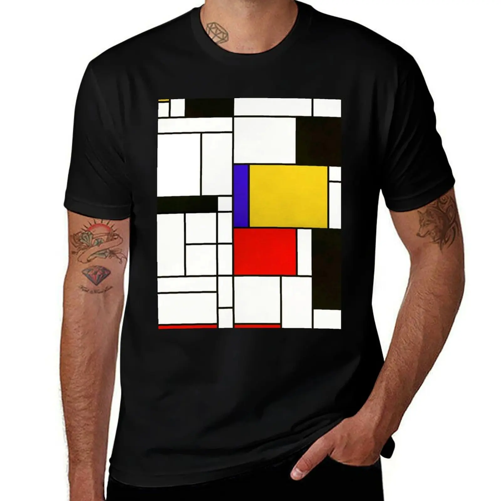 

Mondrian Style Abstract Art T-Shirt oversize t-shirts man shirts graphic tees T-shirts man mens graphic t-shirts funny
