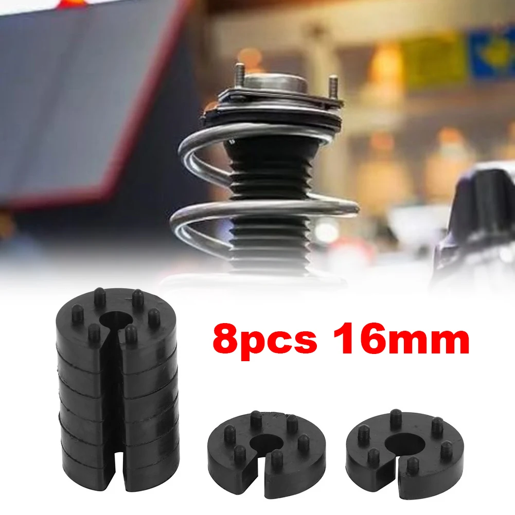 Spring Travel Limiters Set of 8 16mm Diameter with 6 Position Adjustable Control for Front or Rear Applications