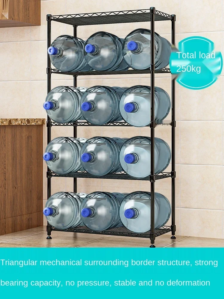 Metal Storage Unit - Multi-Layer Shelf for Living Room or Bathroom, Easy-to-Assemble Kitchen Storage Rack, Home Organization