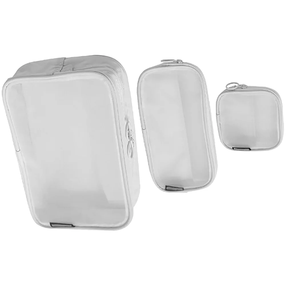 

3pcs Travel Bags for Women Mesh Small Size Toiletries Bag Breathable Durable Portable Makeup ganizers travel
