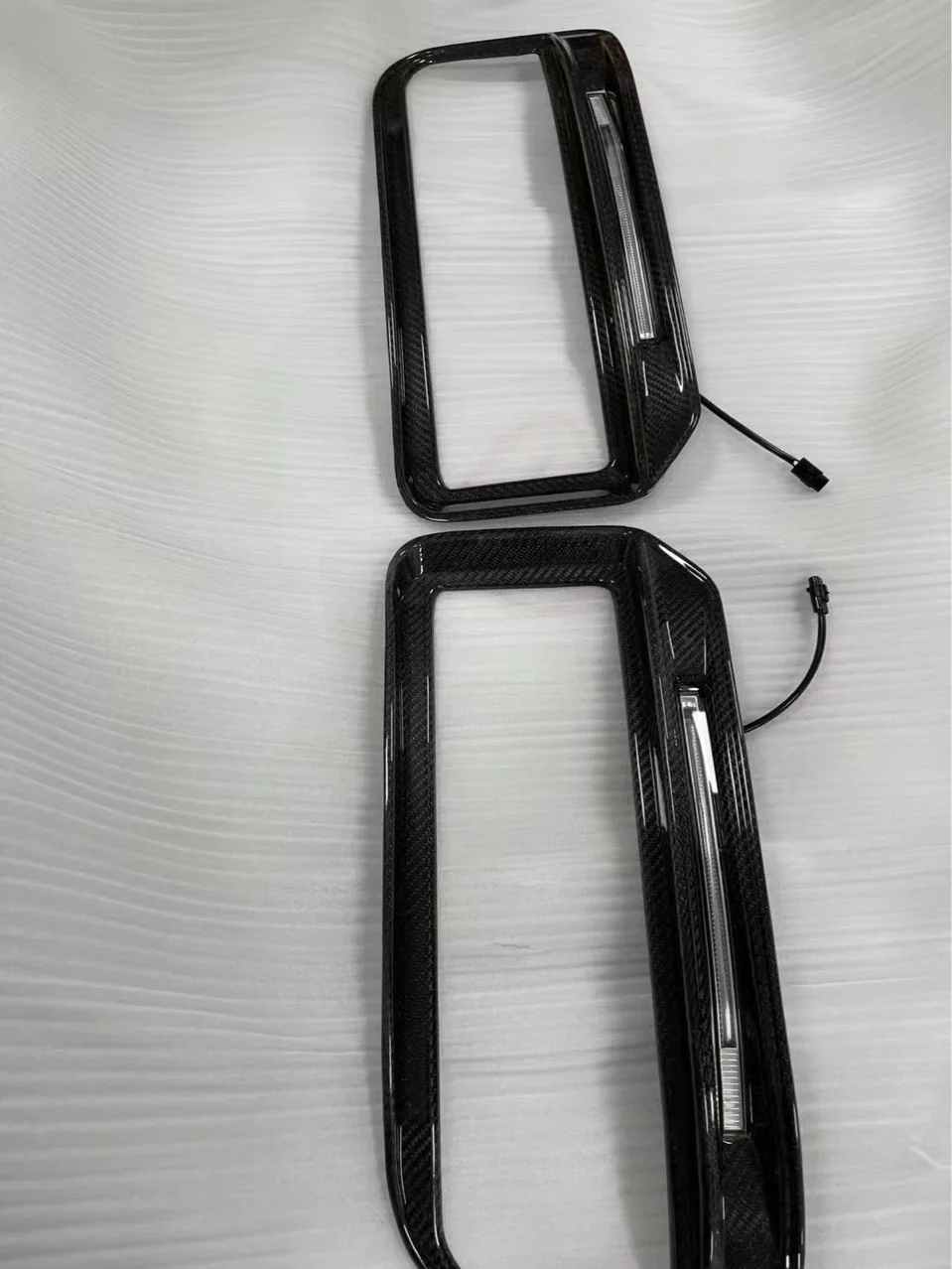 Suitable for Mercedes-Benz G-Class G500G63G400 Daytime Running Light Carbon Fiber Grid Light Babos Headbar Light