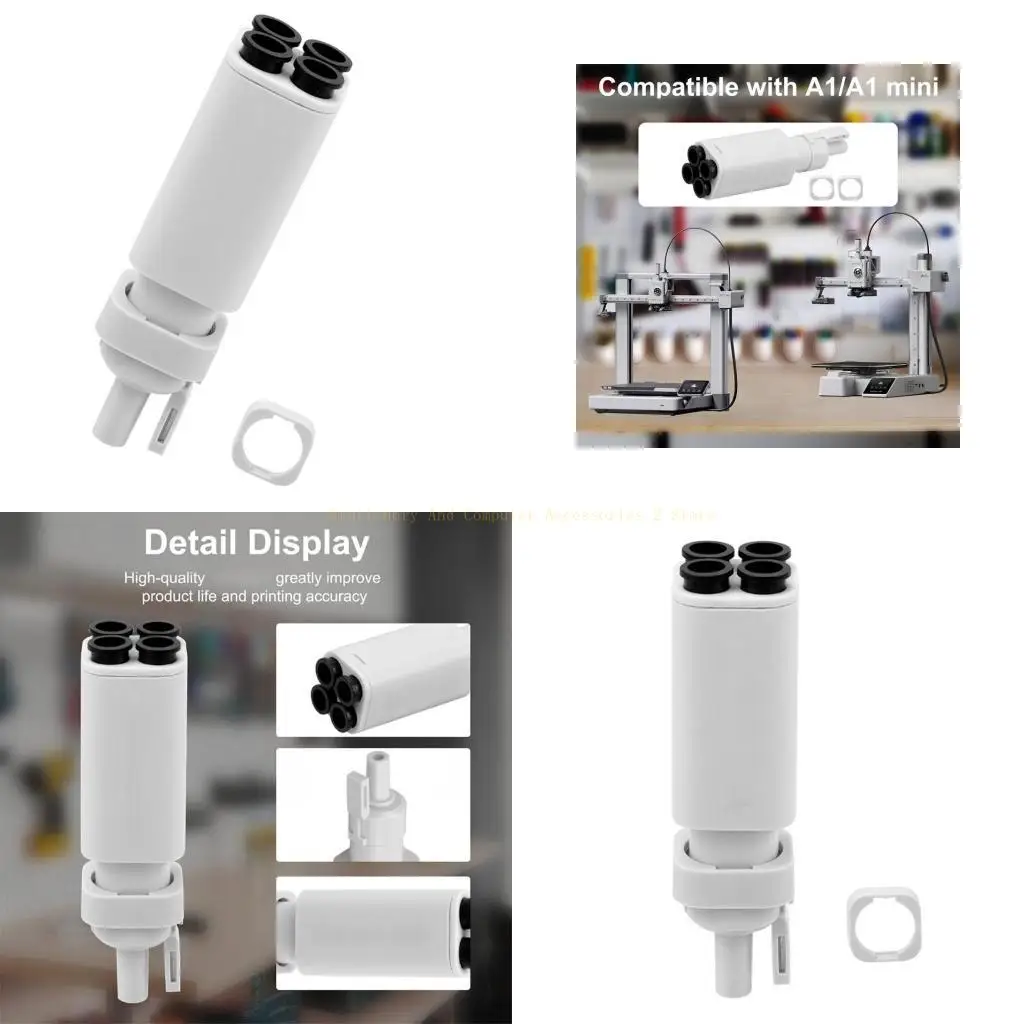 

Printer Filament Adapter Top Mount Multiple Channel Printer Filament Switching Adapter PTFE Adapter For 3D Printing