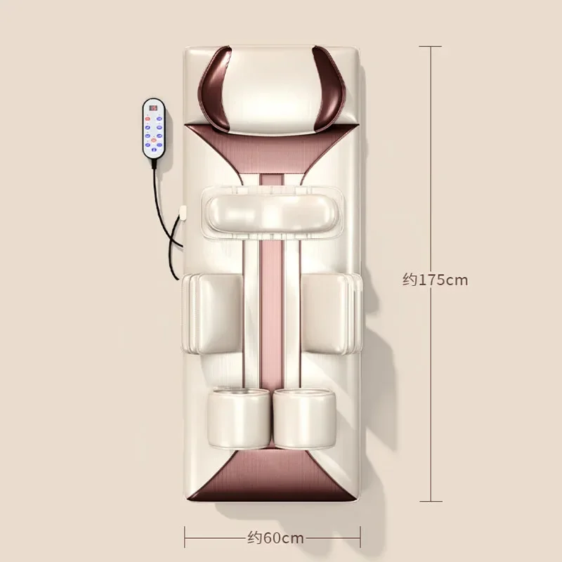 

A Electric Massage Mattress Airbag Kneading Vibrating Mat For Neck Back Leg Moxibustion Therapy Body Waist Relaxation Pain