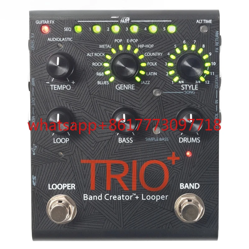 Dispositivo de efecto de acompañamiento automático de máquina de bombo Trio+Trio SDRUM FS3X