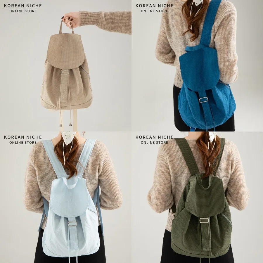 

【New style】Women's spring and summer new style Korean niche backpack casual all-matching light waterproof preppy style backpack