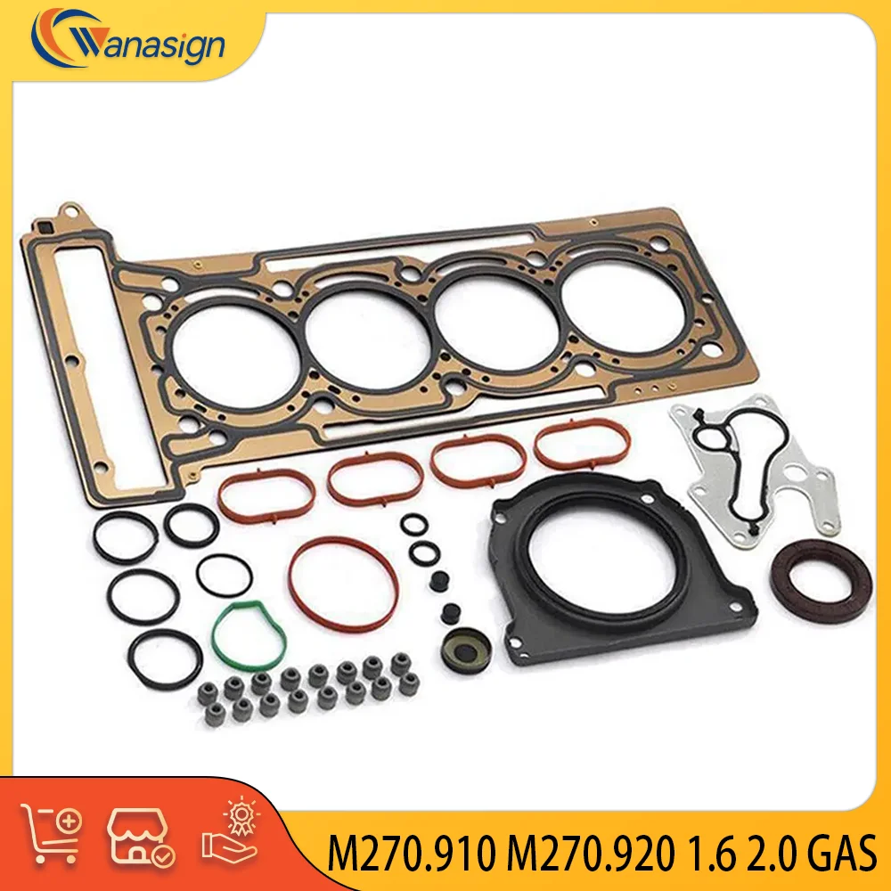 

Engine Overhaul Cylinder Gasket Set For Mercedes Benz A B CLA GLA 1.6L 2.0L L4 16V GAS 1.6 2.0 L T Turbo 2011-2024