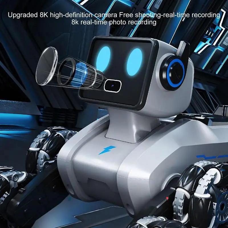 Perro Robot inteligente eléctrico RC, Robot transformador interactivo multifunción, juguete educativo para perros, Robot inteligente biónico, juguete para regalo