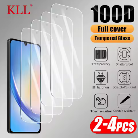 2-4pcs Tempered Glass For Samsung Galaxy A35 A34 A33 A32 A31 A25 A24 A23 A22 A21S A30S A05 A04 A03 Core A02 Screen Protector