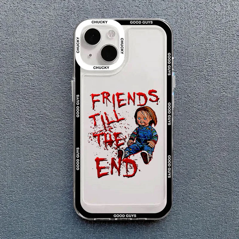 Cartoon Chucky Good Guys Phone Case For iPhone 15 14 Pro MAX 11 13 12 XS X SE XR 7 8Plus Shockproof Clear Silicone Cover Fundas