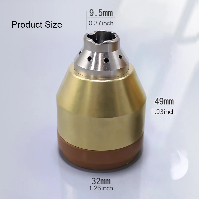 P80 P-80 Brass Plasma Cutting Torch Accessories Nozzle Protective-Cover Contactable Shield Hand Hold Quality Plasma Consumables