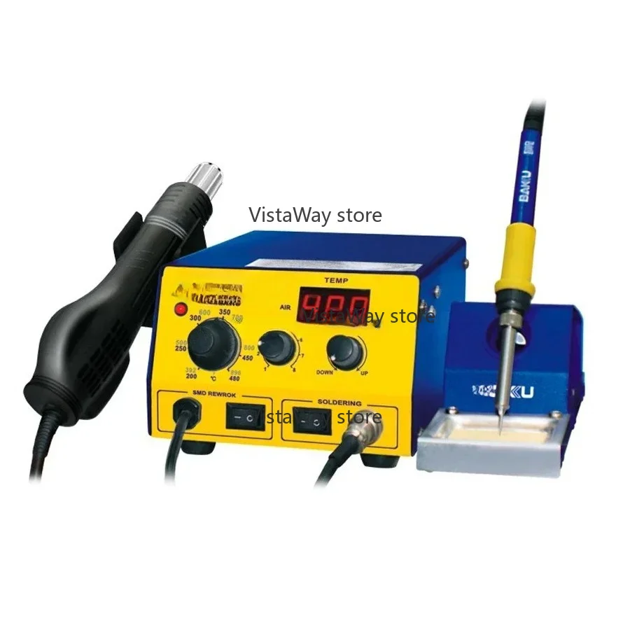 220V/110V Hot Air SMD Rework Station LED Digital Display Soldering Station BGA Rework BAKU