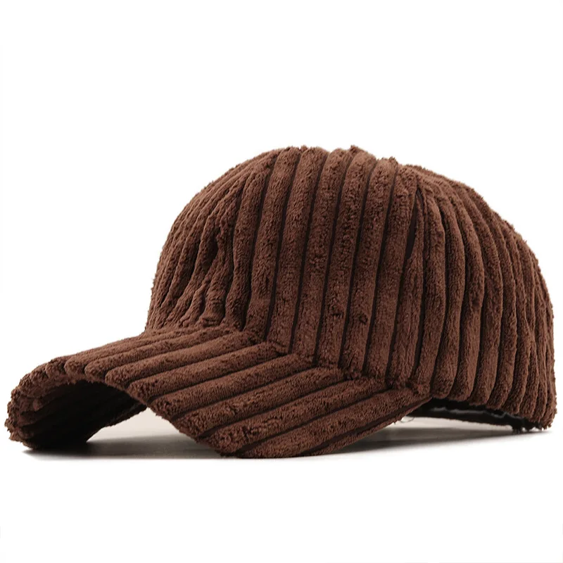 CNTANG Neue Winter Cord Baseball Kappe Mode Einfarbig Frauen Sonnenhut Dame Outdoor Freizeit Warme Mädchen Frühling Plüsch Caps