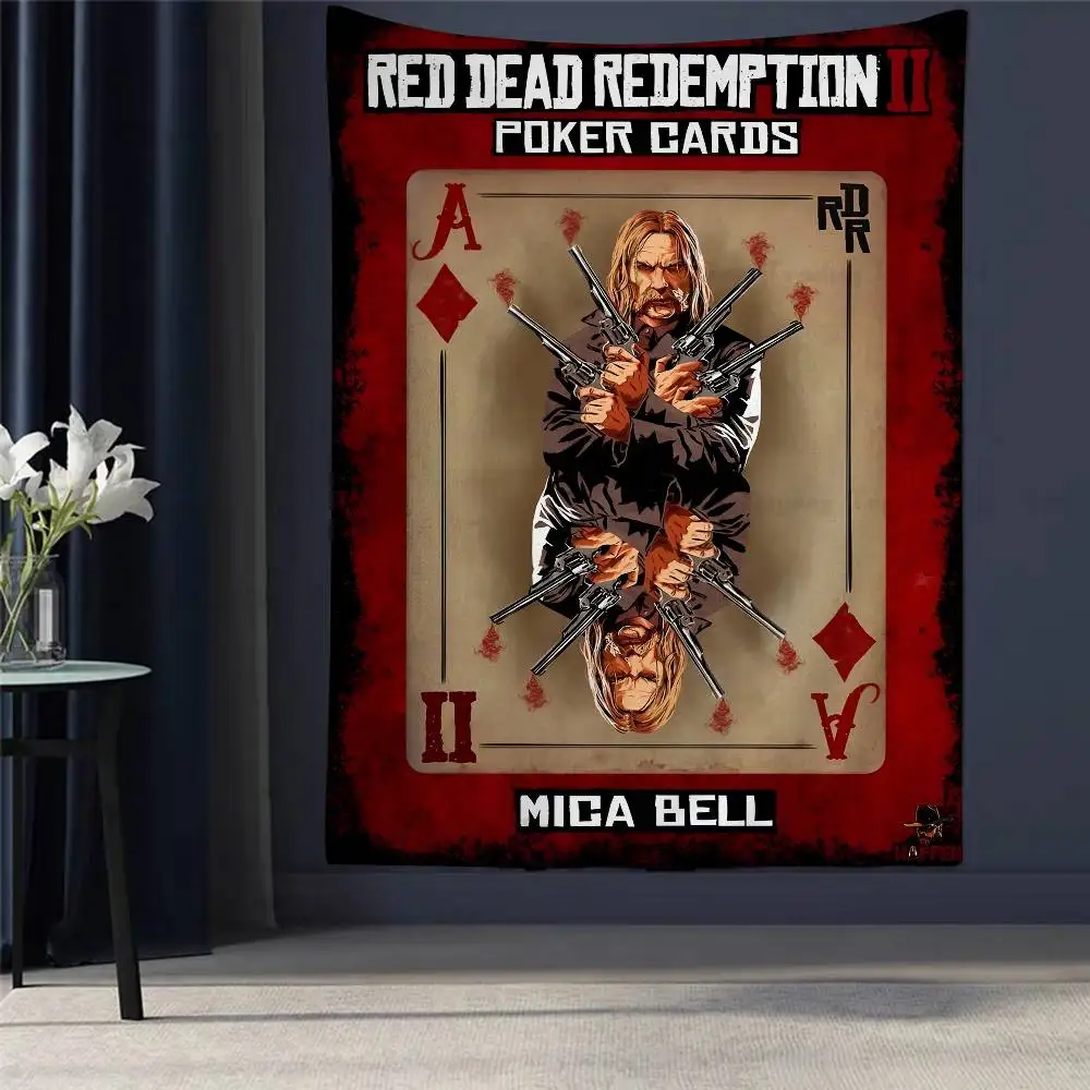 

Classic Movie R-Red D-Dead R-Redemption Cartoon Tapestry Home Decoration Hippie Bohemian Decoration Divination Home Decor
