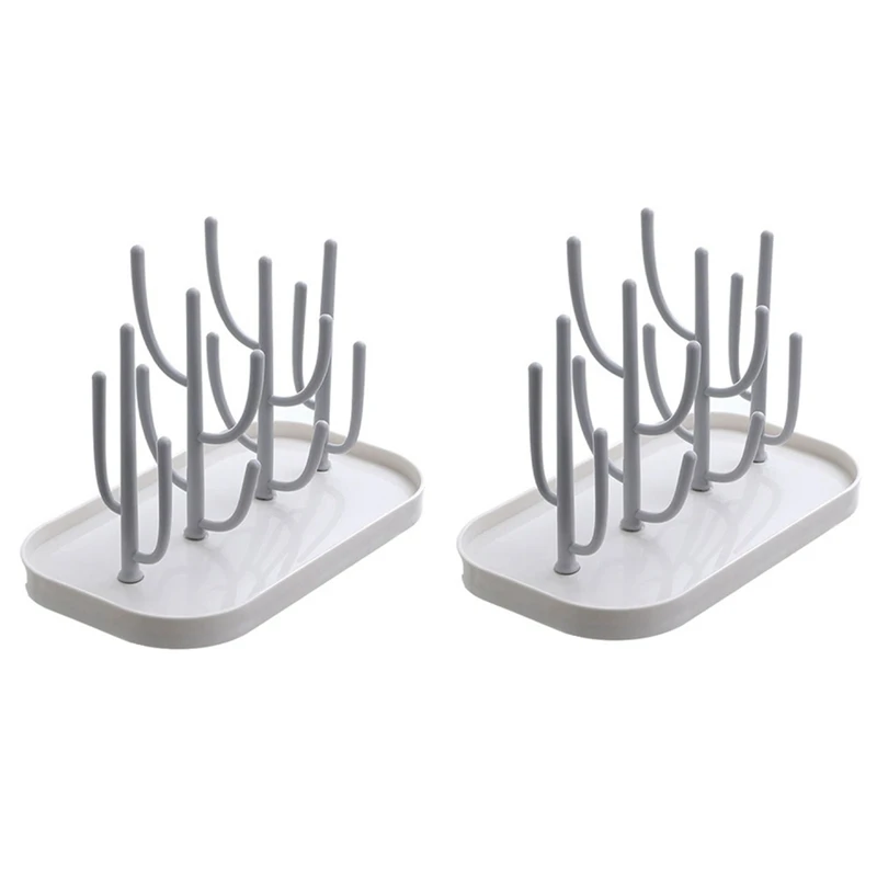 AB15-Bottle Drying Rack Baby Bottle Drain Drying Rack Baby Bottle Cleaning Dryer Drainer Storage Drying Rack