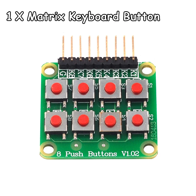 8 Button Push Matrix V1.00 Key Board for Arduino AVR PIC, 4x2 - 2x4 Keypad and 2*4 Module