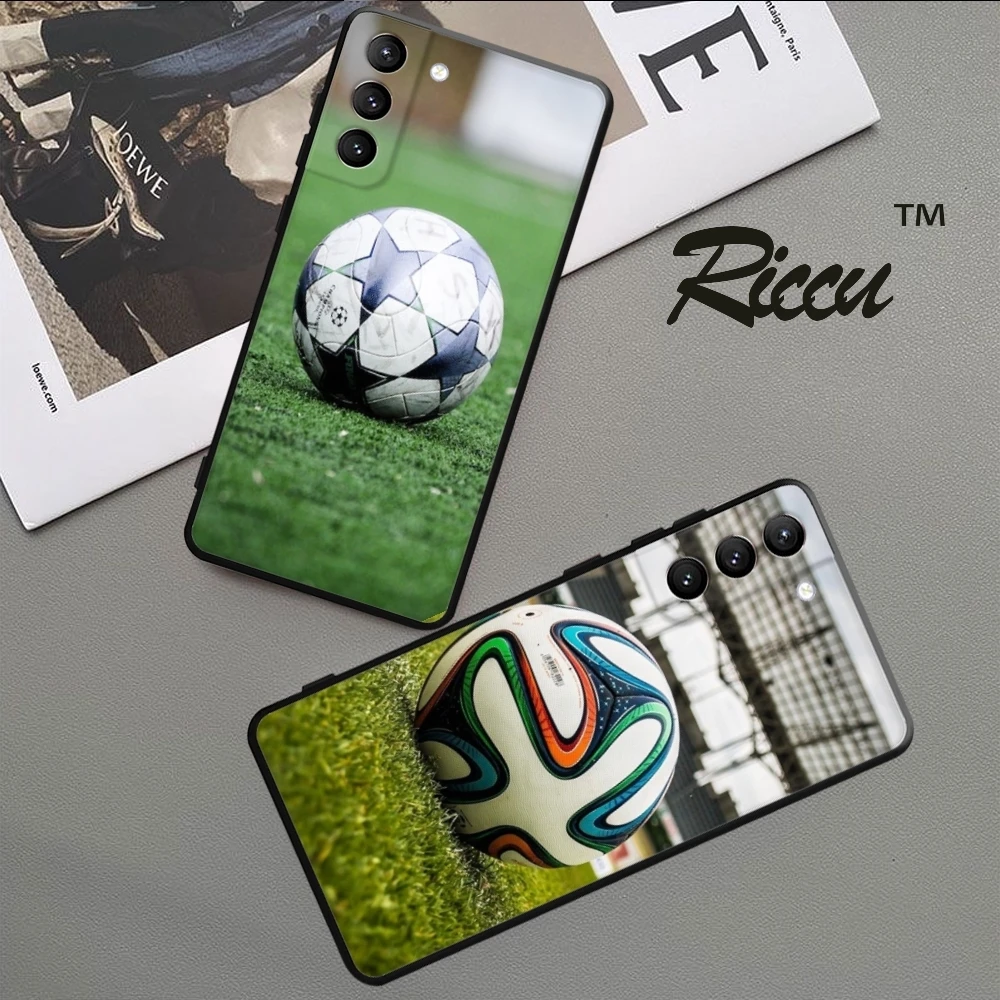 

funda Football Phone Case For Samsung Galaxy S22 23 21 S20 FE Ultra S10 S9 S8 Plus S10e Note 20Ultra 10Plus Cover