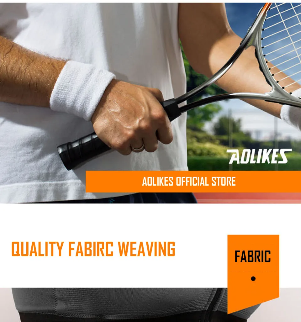 AOLIKES 1 Paar Handtuch Sportarmbänder Tennis Schweißbänder Handgelenkschutz für Basketball Volleyball Padel Fitness Schweißbänder Wrap – Detail 7