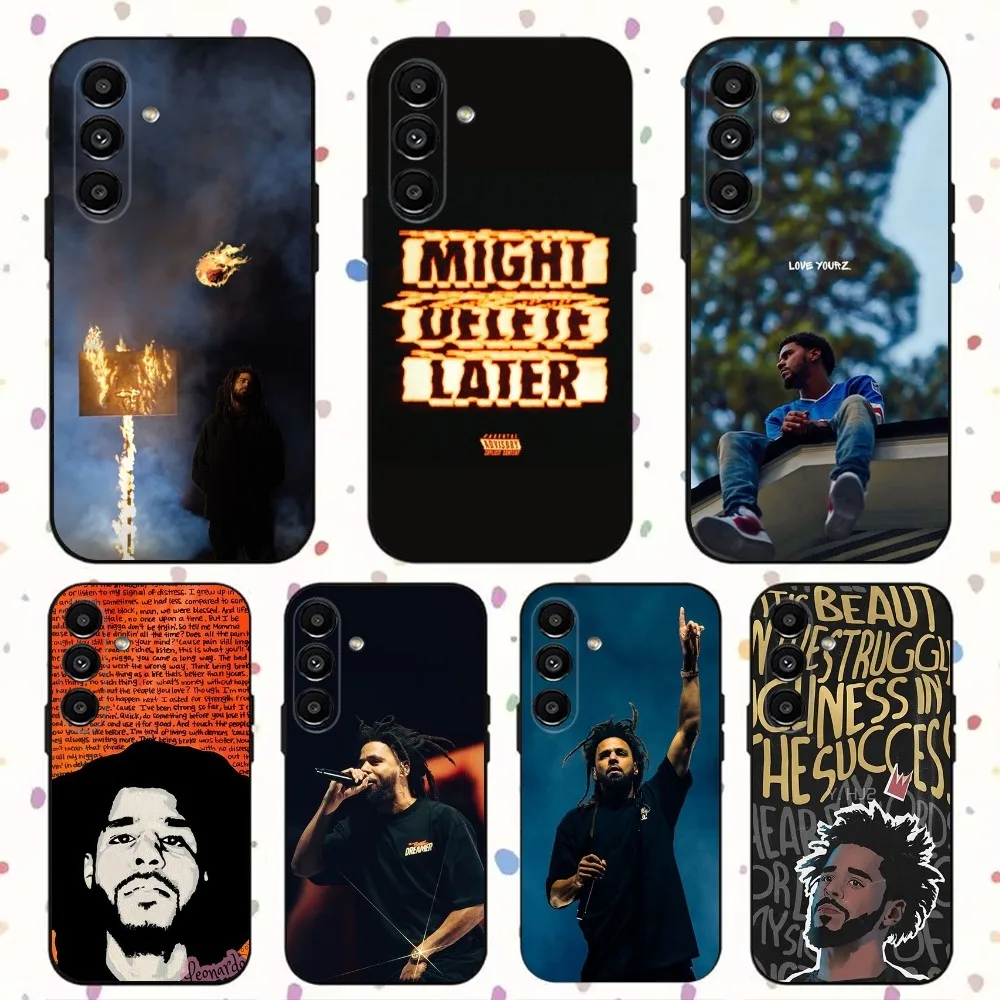 J Cole Rapper  Phone Case For Samsung S24,S21,S22,S23,S30,Ultra,S20,Plus,Fe,Lite,Note,10,9,5G Black Soft Cover